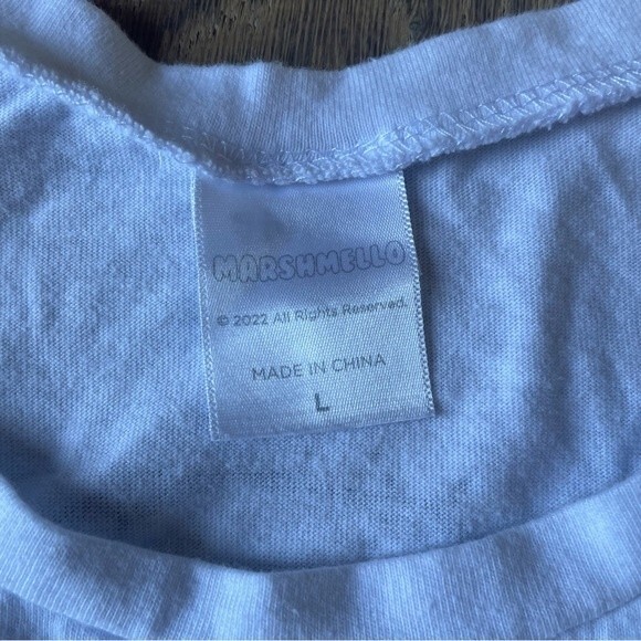 Marshmello DJ Club Long Sleeve Men's Tee Shirt White (Size L) - Picture 9 of 9